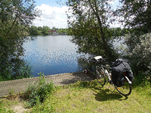 Pause am See bei Antwerpen