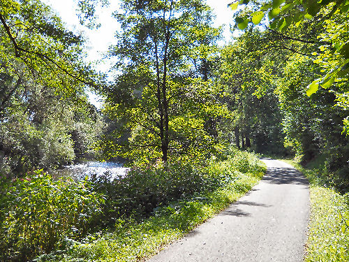 Werratal-Radweg bei Themar