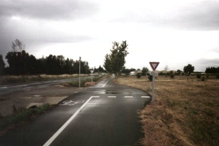Ein Radweg in Frankreich