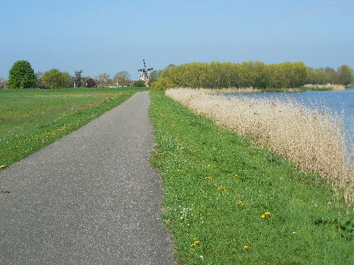 Foto mit einer Windmühle